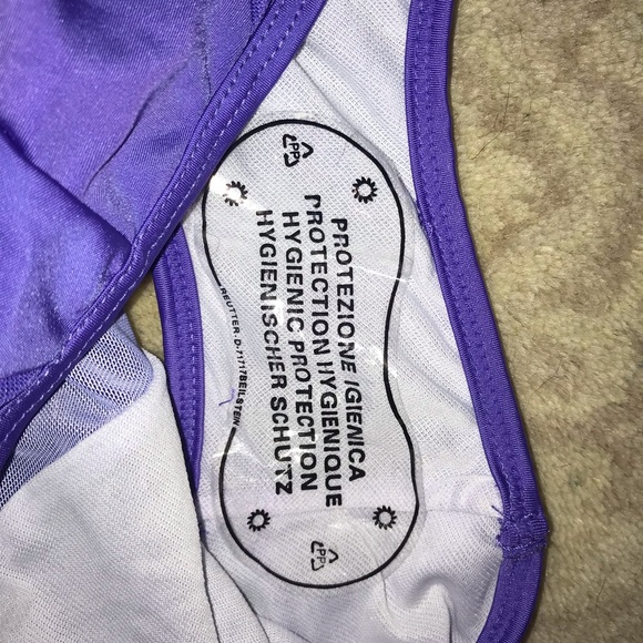 Blue-ish Purple One Piece Swimsuit - Picture 3 of 4